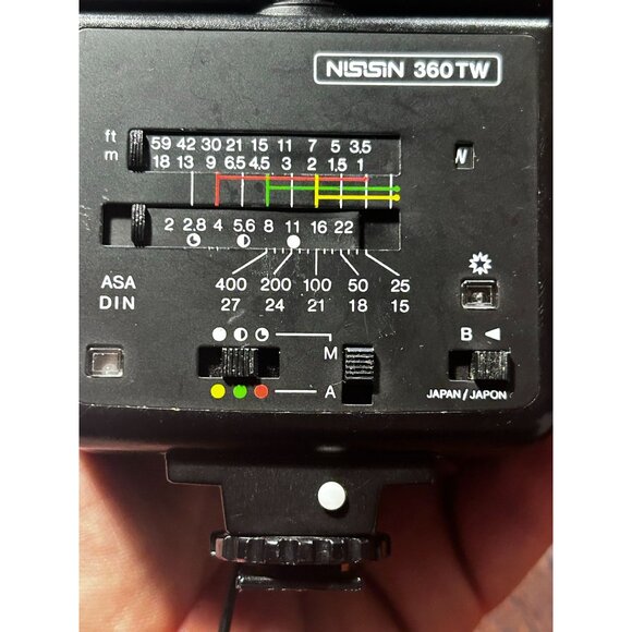 Vintage Nissin Electric Camera Shoe Mount Flash Model 360TW - Picture 5 of 7